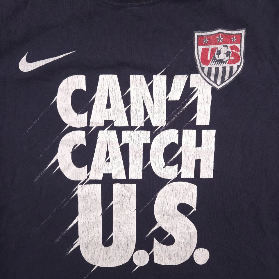 Camiseta de fútbol de Estados Unidos para hombre mediana azul marino fútbol no se puede atrapar Nike de Estados Unidos Foto 3 de 4