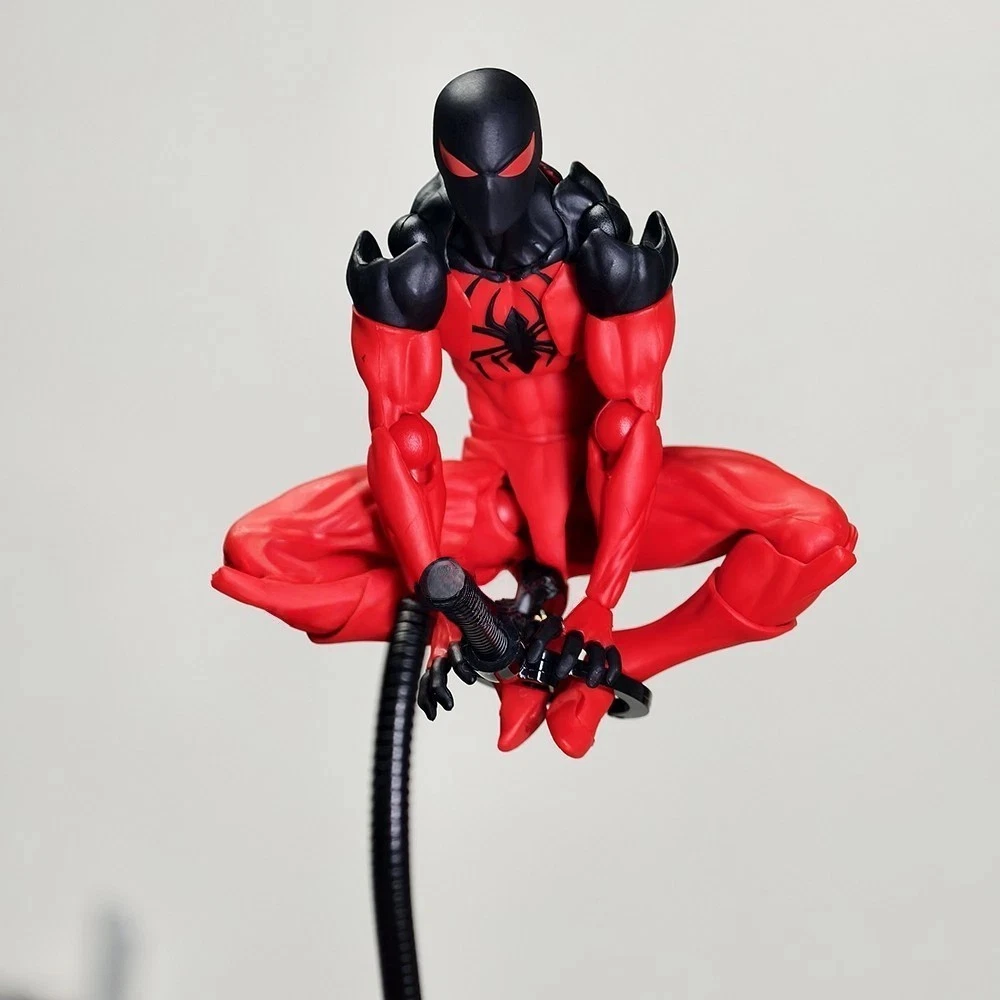 Mess Toys Scarlet Neighbor Kaine Parker Spider-Man 1/12 Action Figure USA STOCK image 9