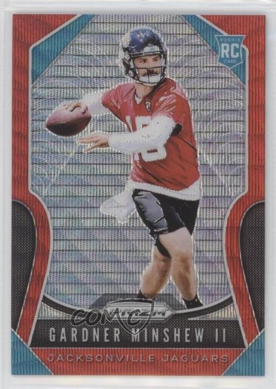 2019 Panini Prizm Rookies Red Wave 62/149 Gardner Minshew II #322 Rookie RC 6m7