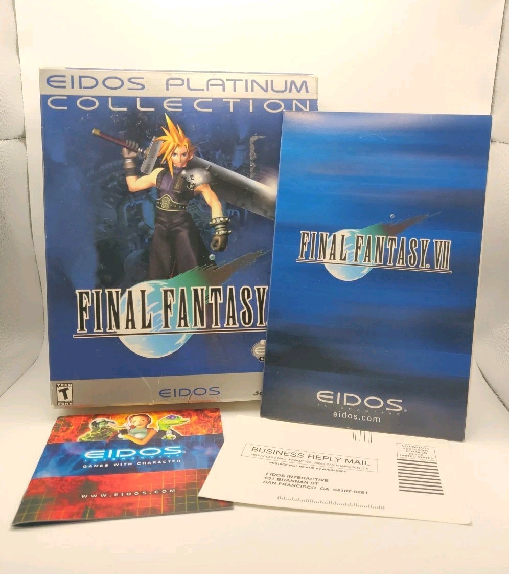 Final Fantasy VII: Platinum Collection Big Box (PC, 1998) Windows Video Game