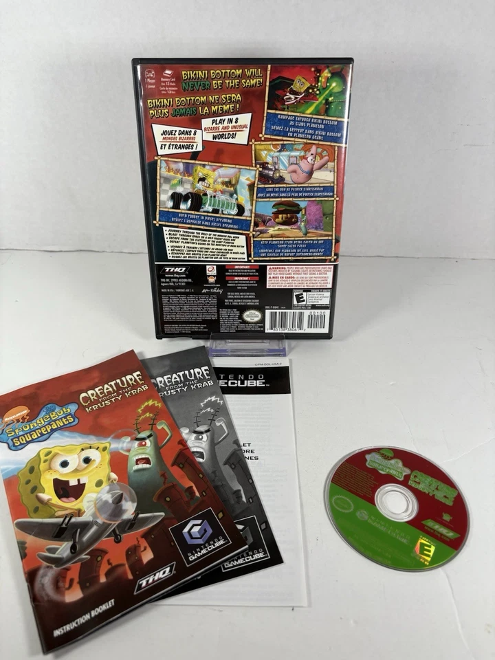 SpongeBob SquarePants: Creature from the Krusty Krab (GameCube, 2006) CIB TESTED - Image 2 of 2