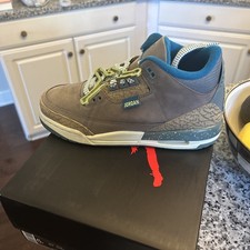 Air Jordan 3 Retro GS Olive Grey Green Abyss ...
