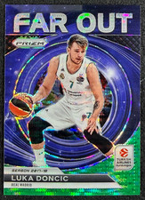 LUKA DONCIC 2023-24 Prizm Euroleague Far Out Green Pulsar /25 Real Madrid RARE!