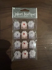 3 Packs Vintage Unopened Jolee’s Boutique Dimensional Stickers Flowers