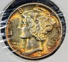 1944-S Mercury Dime CH/ Gem BU Album Toned Very Eye Appealing Color