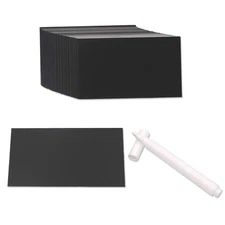 Mini Chalkboard Signs 100 Pcs Erasable Chalkboards Tags with 1 Pcs White Mark...