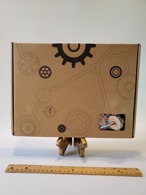 Robotime ROKR Treasure Box LK502 Mechanical Secret Locker 3D Wooden DIY Kit NIB 