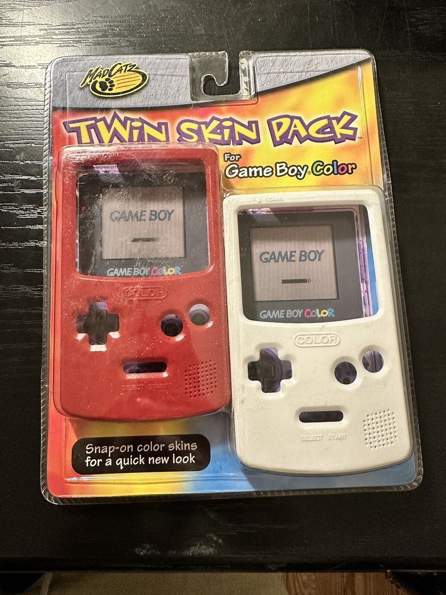 Vintage~MAD CATZ Twin Skin Pack Cover for Nintendo Game Boy Color