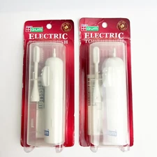 NEW 2 Vintage Gum Butler Travel Electric Toothbrush Compact Case White Japan