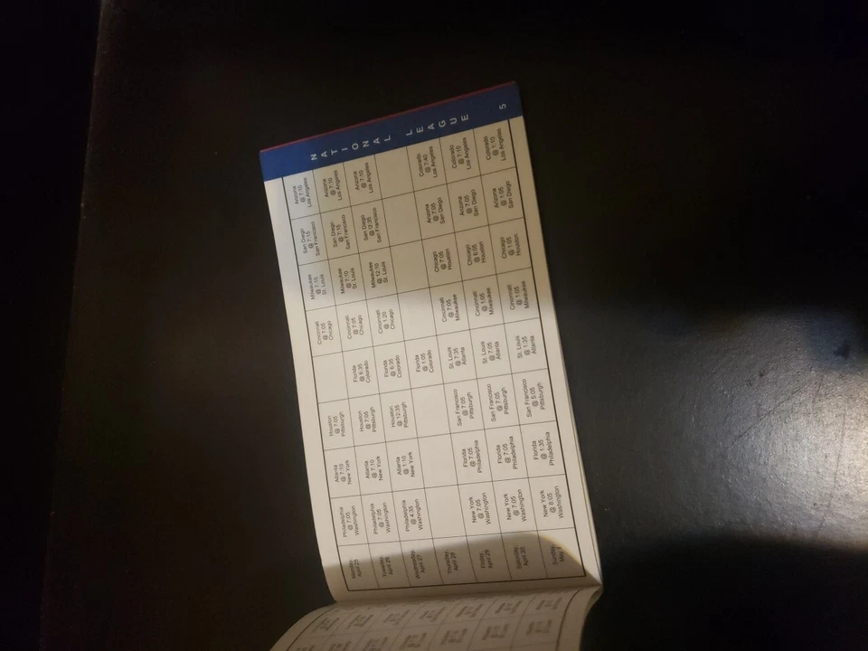 Calendário completo da temporada 2005 da MLB TODAS AS EQUIPES - Major League Baseball - Sportsmart - Imagem 4 de 4