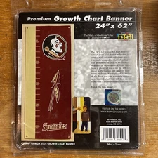 NCAA Florida State University Seminoles GROWTH CHART BANNER w/GROMMETS college 
