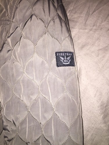 Firetrap quilted jacket in olive / Small men’s - Picture 3 of 5