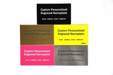 Engraved nameplate fits Hardigg Storm&trade; im2975 im3075 im3100 im3200 im3300 case