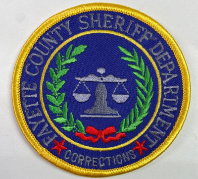 3'' Fayette County Sheriff Corrections Texas TX DOC Jail Prison Patch T2