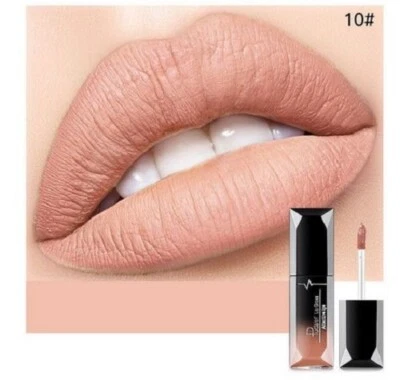 NUDE LIGHT PINK SKIN COLOR Matte Velvet Liquid Lipstick Waterproof Long Lasting
