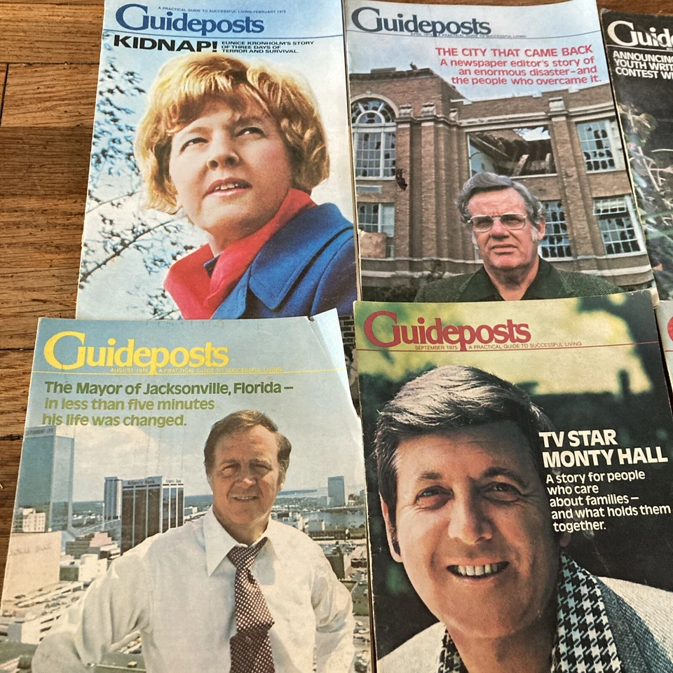 Vintage Guideposts Magazine 1975  Lot Of 9 Read Description - Image 2 of 4