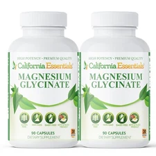 Magnesium Glycinate Chelated for Maximum Absorption, Support Strong Bones 180 CP