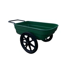 Multi-Use Garden & Farm Utility Cart, 5 Cubic Foot Poly Tray, Flat Free Tires
