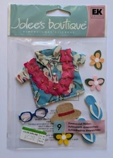 Jolee's Tourist Tropical Beach Vacation Travel Scrapbooking Stickers