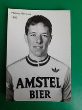 CYCLISME carte cycliste MATHIEU HERMANS équipe AMSTEL BIER 1982