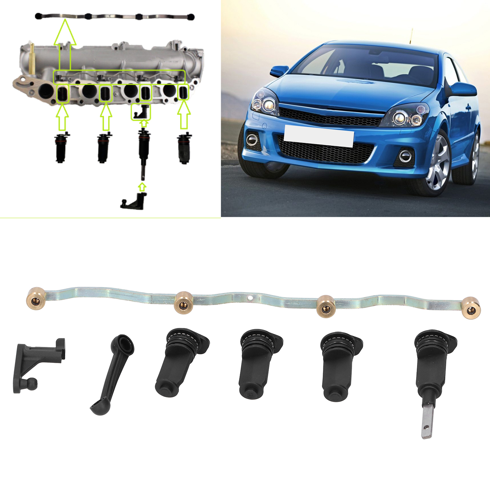 Car Inlet Manifold Swirl Flaps Kit Durable Inlet Manifold Swirl Flaps