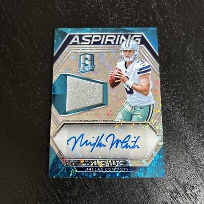 2018 MIKE WHITE PANINI SPECTRA ASPIRING JERSEY AUTOGRAPH ROOKIE /75 MW
