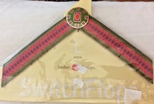 LINDSAY PHILLIPS SWITCH FLIP FLOP STRAPS ANYA SZ S 5-6 GREENS PINKS ORANGES NWT