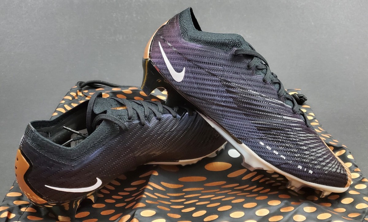 Nike Zoom Vapor 15 Elite SE FG, Black/Gold, Size 9 (DQ7788