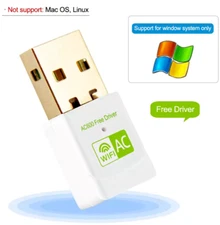 USB WiFi Adapter USB Ethernet WiFi Dongle 600Mbps 5Ghz Lan USB Wi-Fi Adapter PC 