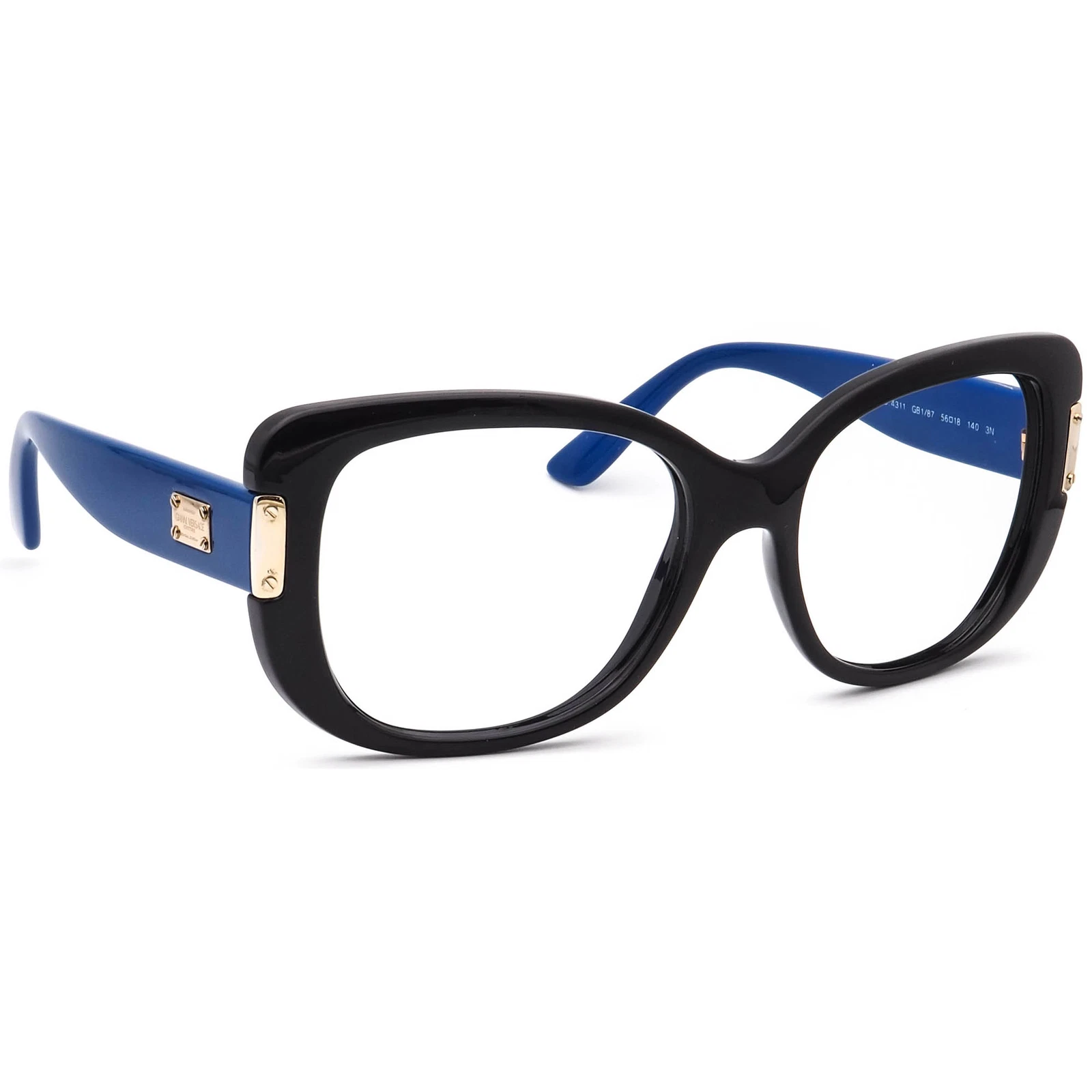 Versace Sunglasses Frame Only MOD. 4311 GB1/87 Black/Blue Butterfly Italy 56 mm