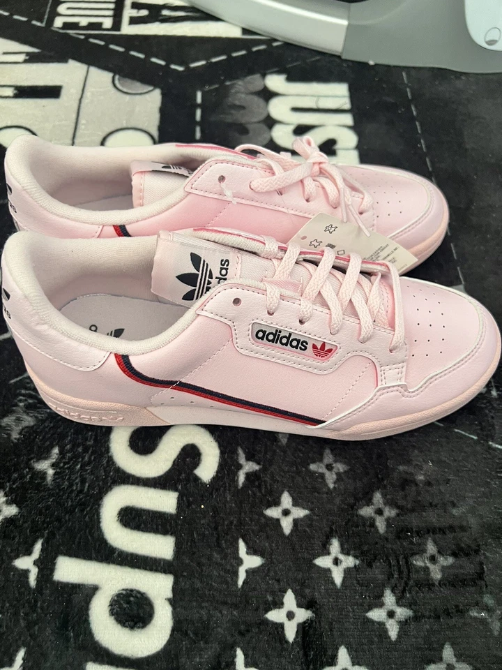Size 5.5 adidas Continental 80 Clear Pink Style Mom Sneaker Shoe Walking Casual - Image 4 of 4