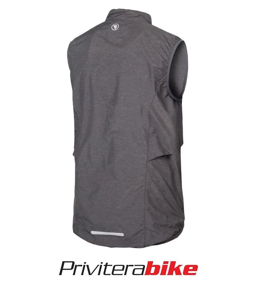 ENDURA GILET ANTIVENTO SUPERLEGGERO PAKAGILET NERO - Immagine 2 di 3