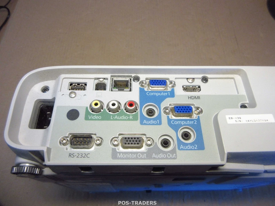 Epson EB-X39 HDMI Projector Beamer 3500 LUMENS XGA 3LCD - No remote - 0 H/ RESET - Bild 2 von 3