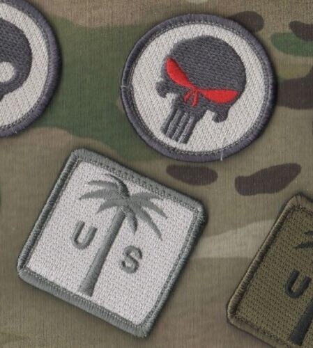 Daesh Basher Sello Oda Verde Boina Sfg Vêlkrö 2-TAB : Palma Árbol + Terminator - Imagen 1 de 12