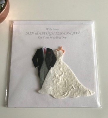 Congratulations Daughter Son Wedding Card In Law Not Personalised Couple Ebay