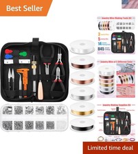 Wire Wrapping for Jewelry Making, Repair and Beading Supplies Kit with Craft ...