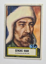 1952 Topps Look ’n See #128 Genghis Khan World Figures 2nd Series Vintage Card