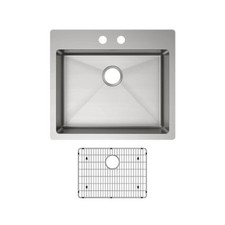 New Elkay ECTSRAD25226TBG2 Crosstown 25 Undermount Single Basin Stainless Steel