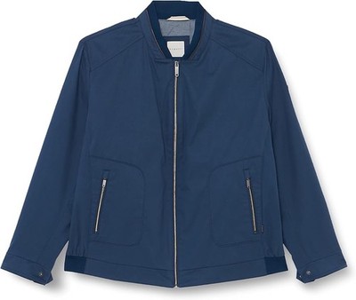 Bugatti Jacke Herren Blouson Blau Herrenjacke ohne Kapuze Reißverschluss Gr. 48