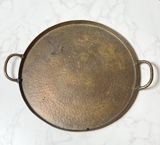 Dirk Van Erp Hammered Handled Copper Tray Open Box Mark 10.5” Arts & Crafts