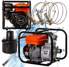 Benzin Motorpumpe 7PS Gartenpumpe Teichpumpe Wasserpumpe Kreiselpumpe 2"