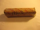 1 roll (50 coins ) 1931-D   Lincoln cents avg. cir's
