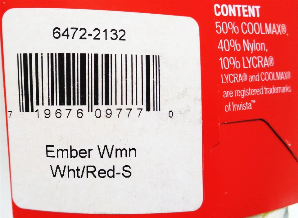 Calcetines para mujer Specialized 6472-2132 Ember blancos/rojos/grises talla pequeña Foto 3 de 3
