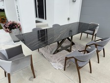 Designer Bontempi Dining Room Extendable Table with 6 Chairs