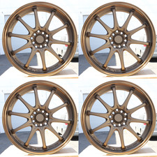 New 18 Bronze Set Ce28 Vr Style Wheels Rims 18x8.5 35 5x1005x114.3 Cb73.1 New 18 Bronze Set Ce28 Vr Style Wheels Rims 18x8.5 35 5x1005x114.3 Cb73.1