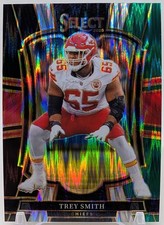 2025 Panini Select Football - Trey Smith Card 109 Green & Black Shock