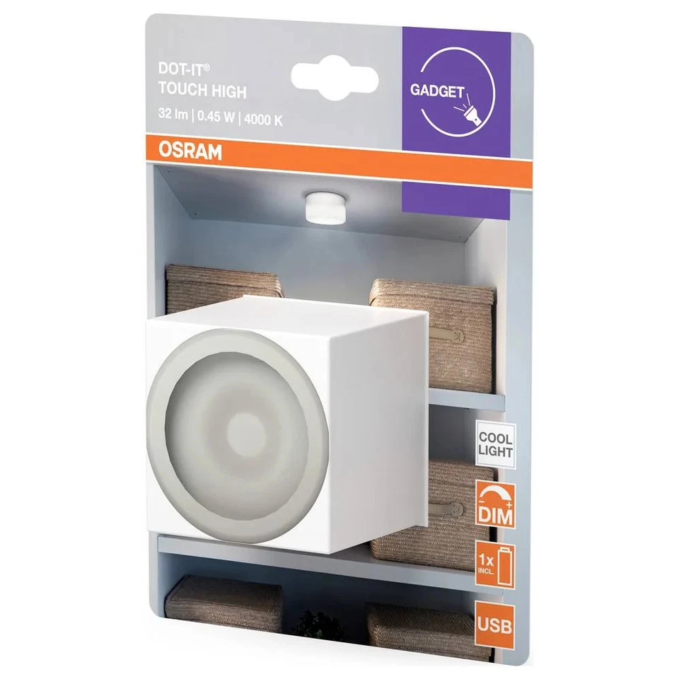 OSRAM HOMELIGHTING DOT-it Touch High White 4099854531538 LED-Nachtlicht Kaltweiß - Bild 3 von 4