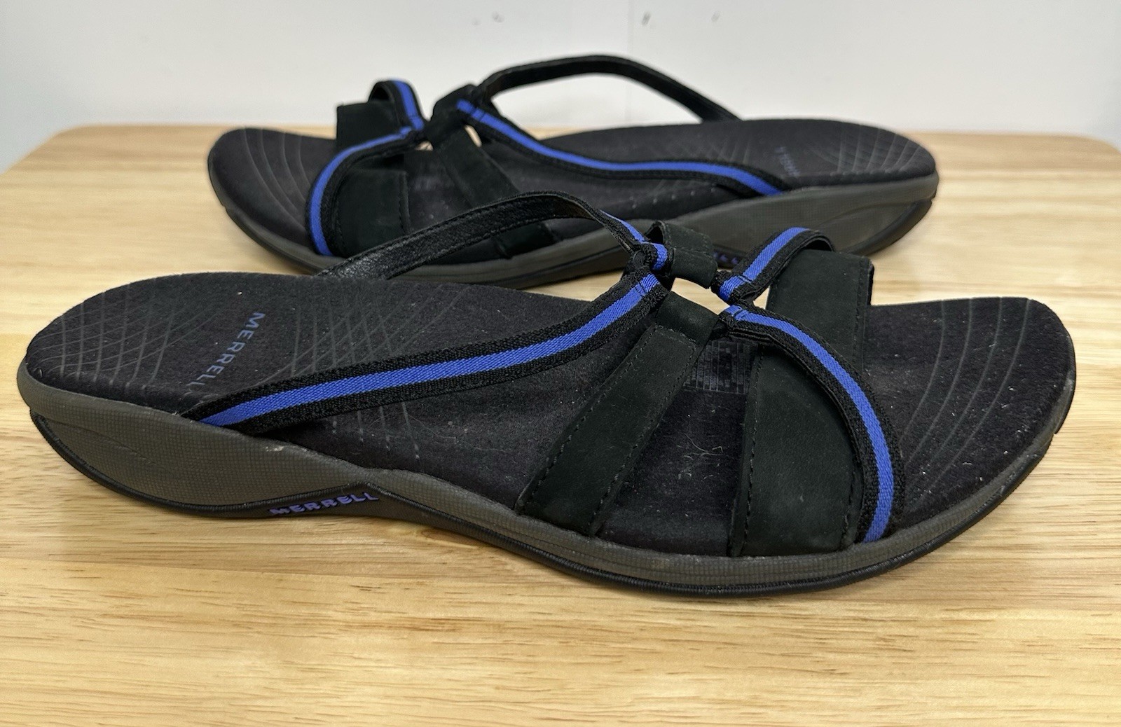 MERRELL Merrill Sandalo Donna Camelia Performance Flex 9 Outdoor Comfort Nero Crepuscolare