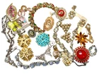 Lot of Broken Vintage  Costume Jewelry Lisner Haskell Coro for Repair or Craft