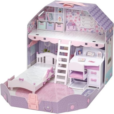 Licca-chan Doll House Dreamy Room with Loft & Furniture Takara